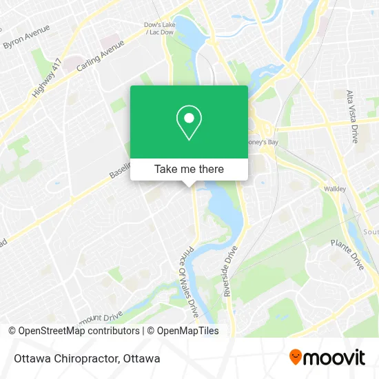 Ottawa Chiropractor map