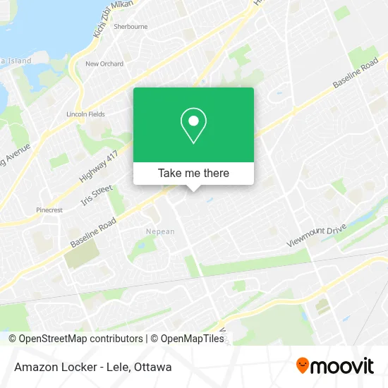 Amazon Locker - Lele map