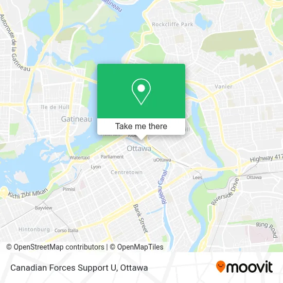 Canadian Forces Support U map