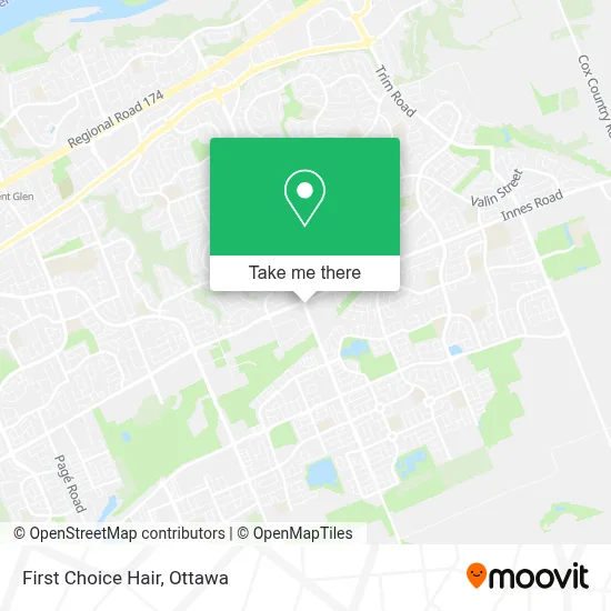 First Choice Hair map