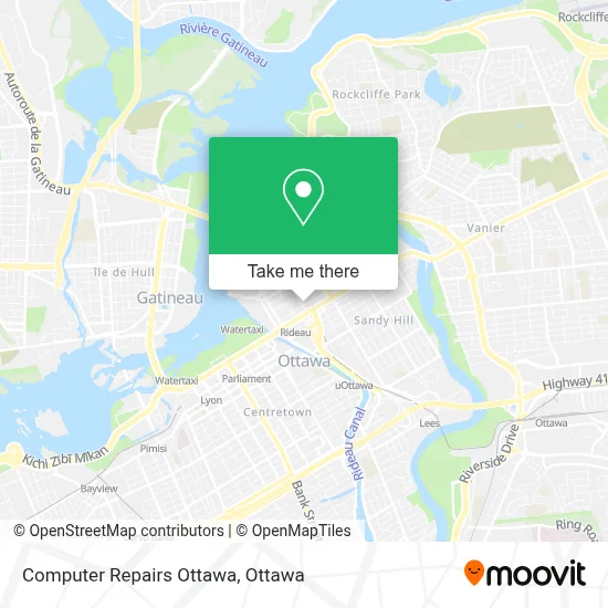 Computer Repairs Ottawa map