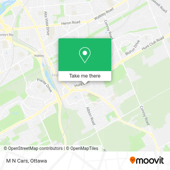 M N Cars map
