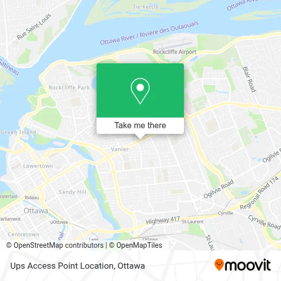 Ups Access Point Location map