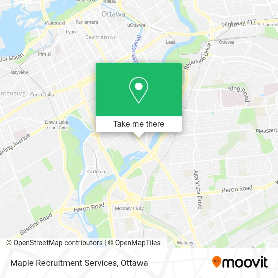 Maple Recruitment Services map