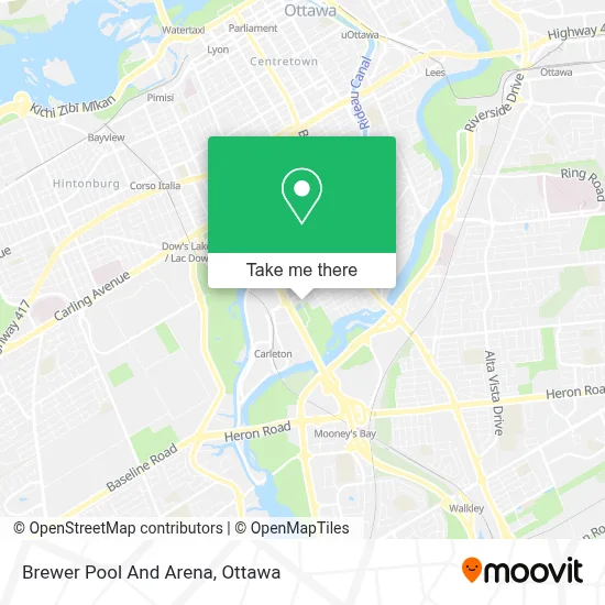 Brewer Pool And Arena map