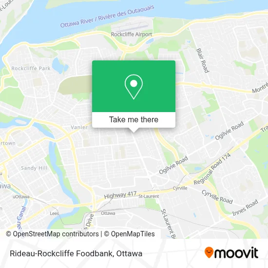 Rideau-Rockcliffe Foodbank map