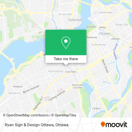 Ryan Sign & Design Ottawa map