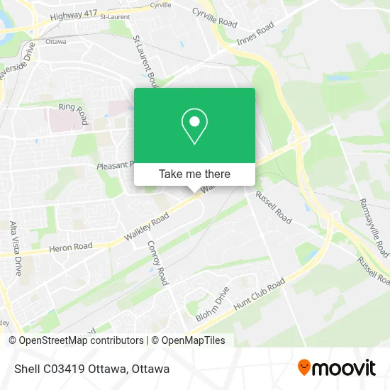 Shell C03419 Ottawa map