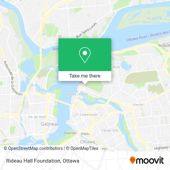 Rideau Hall Foundation map