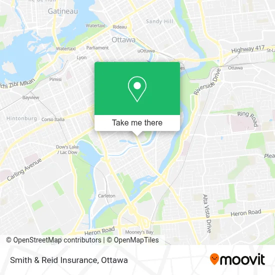 Smith & Reid Insurance map