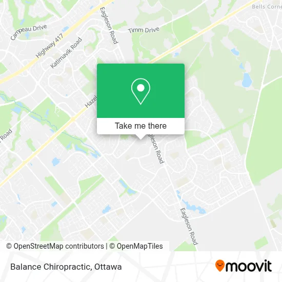 Balance Chiropractic map