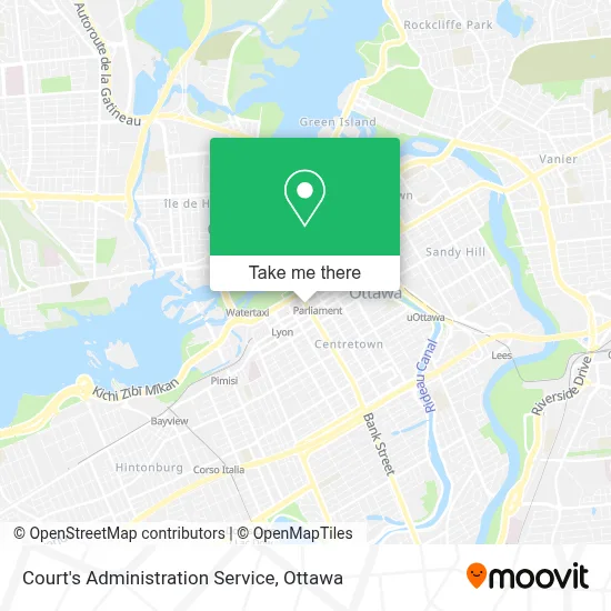 Court's Administration Service map