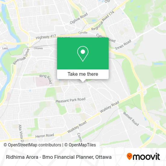 Ridhima Arora - Bmo Financial Planner map