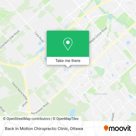 Back In Motion Chiropractic Clinic map