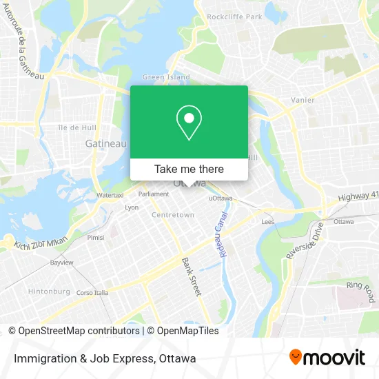 Immigration & Job Express map