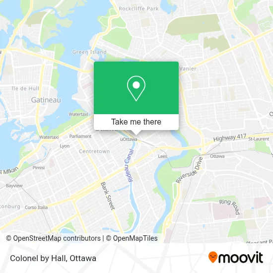 Colonel by Hall map