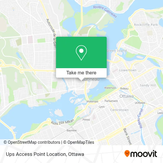 Ups Access Point Location map