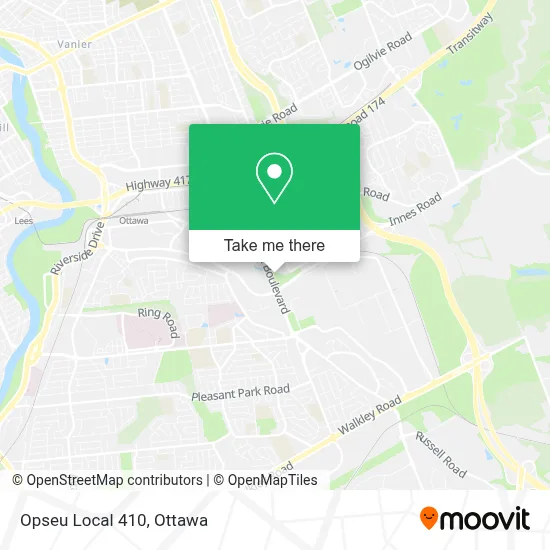 Opseu Local 410 map