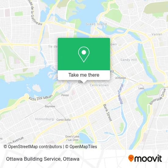 Ottawa Building Service map