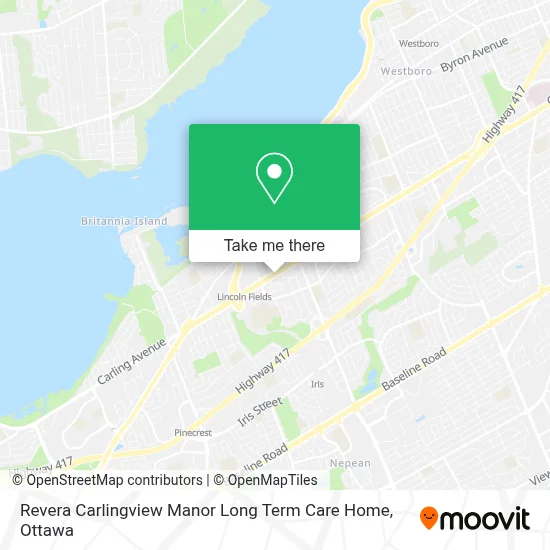 Revera Carlingview Manor Long Term Care Home map