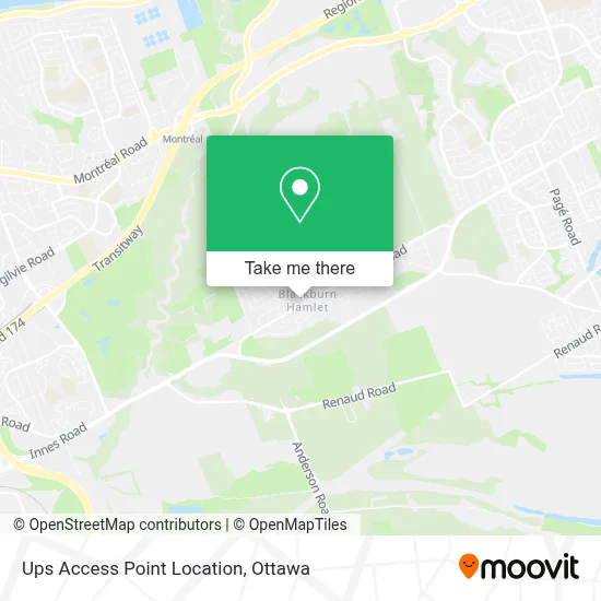 Ups Access Point Location map