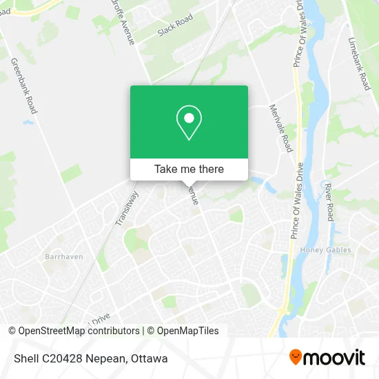 Shell C20428 Nepean map