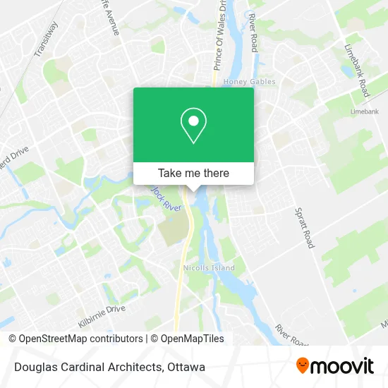 Douglas Cardinal Architects map