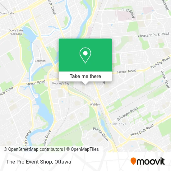 The Pro Event Shop map