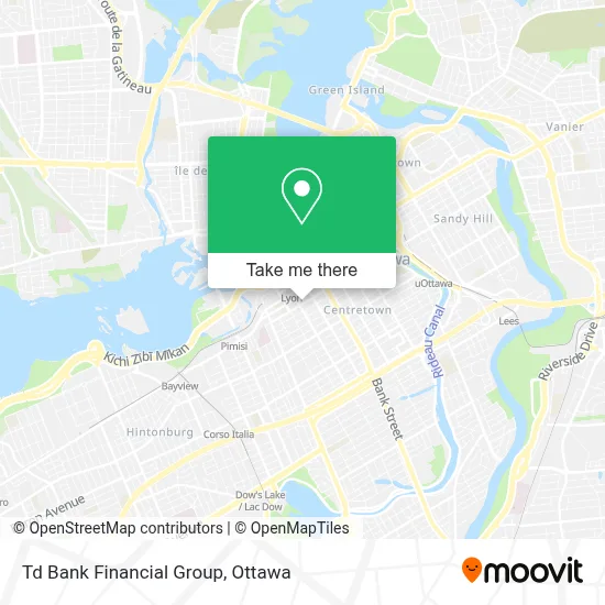Td Bank Financial Group map