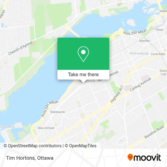 Tim Hortons map