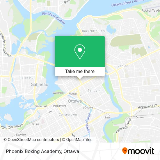 Phoenix Boxing Academy map