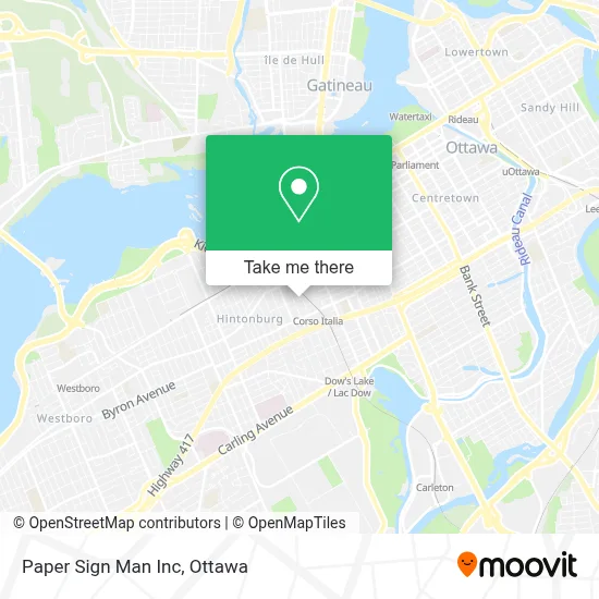 Paper Sign Man Inc map