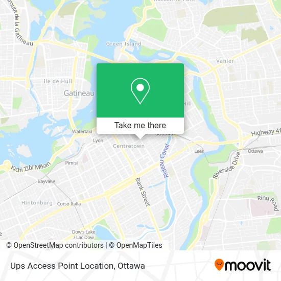 Ups Access Point Location map