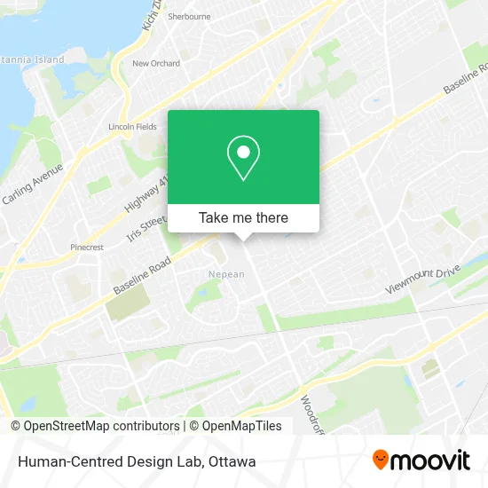 Human-Centred Design Lab map