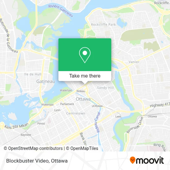 Blockbuster Video map