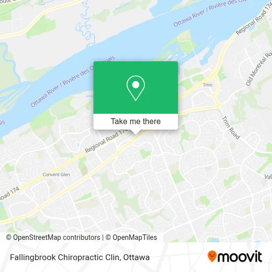 Fallingbrook Chiropractic Clin map