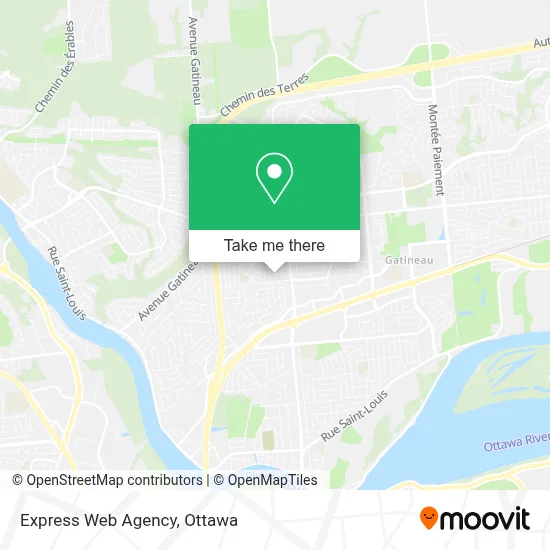 Express Web Agency map