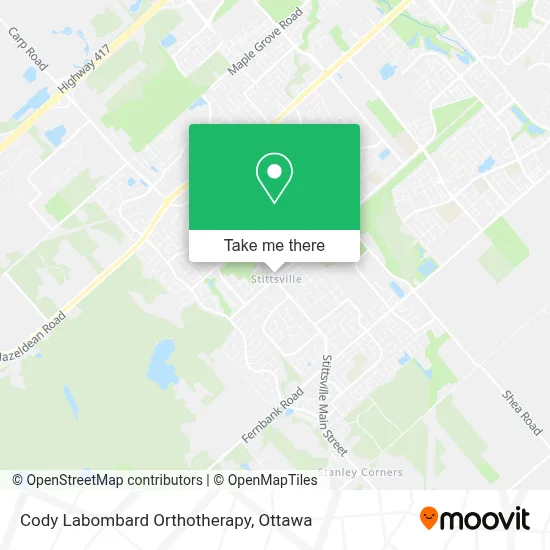 Cody Labombard Orthotherapy map