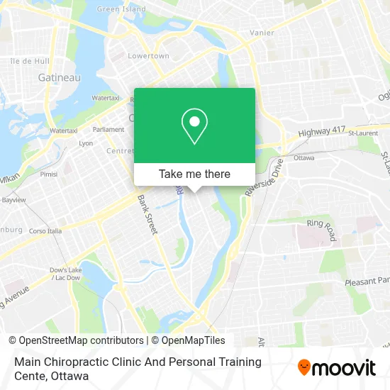 Main Chiropractic Clinic And Personal Training Cente map