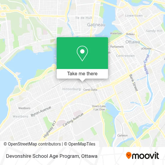 Devonshire School Age Program map
