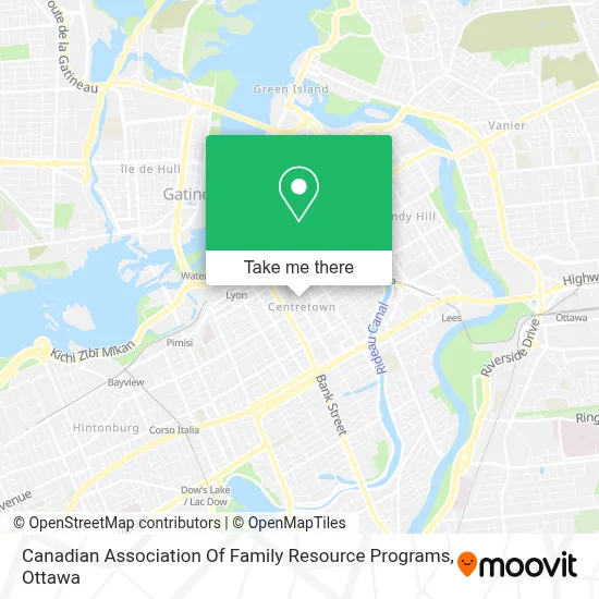 Canadian Association Of Family Resource Programs map