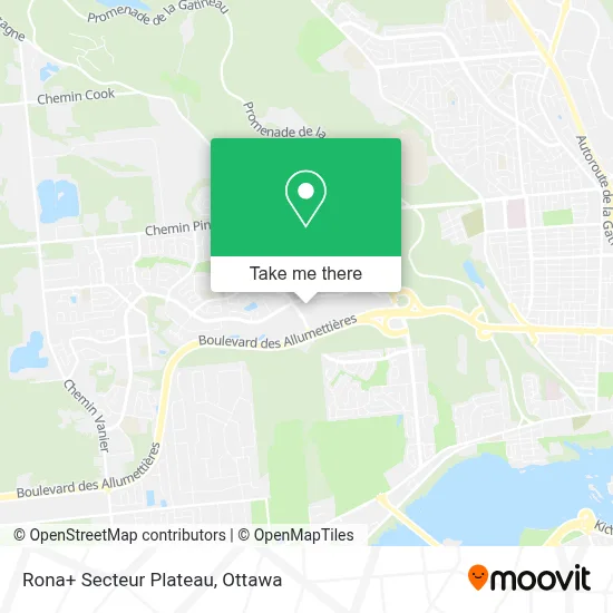 Rona+ Secteur Plateau map