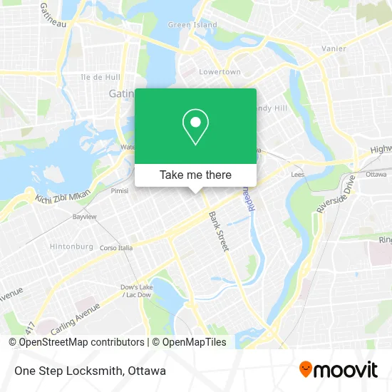 One Step Locksmith map
