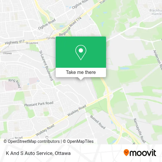 K And S Auto Service map