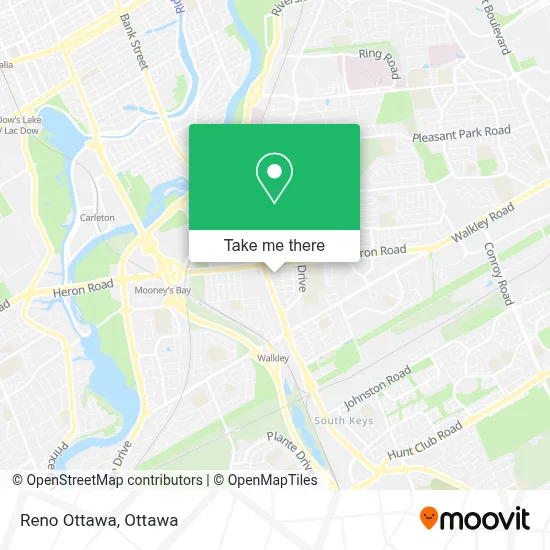 Reno Ottawa map