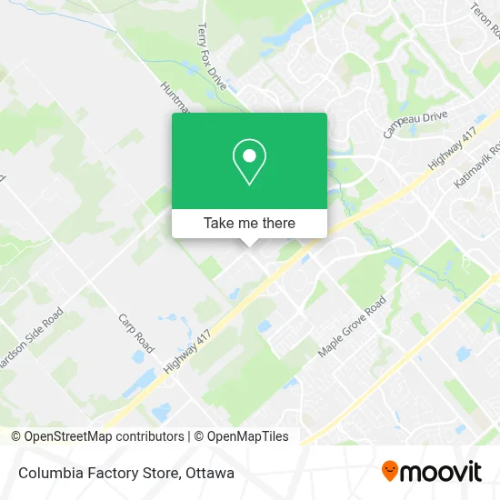 Columbia Factory Store map