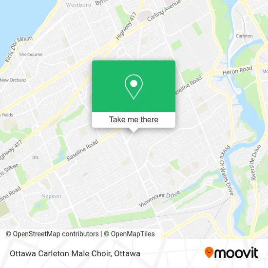 Ottawa Carleton Male Choir map