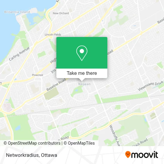 Networkradius map