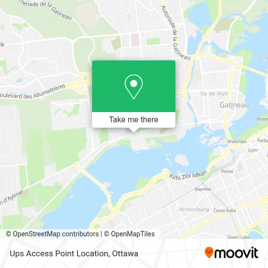 Ups Access Point Location map