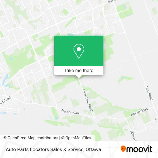 Auto Parts Locators Sales & Service map